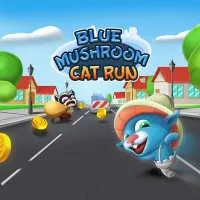 blue-mushroom-cat-run