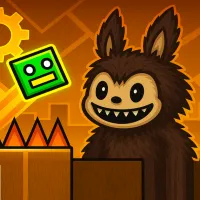 Labubu in the World of Geometry Dash