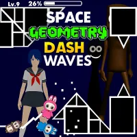 PLay Space Geometry Dash Waves now!